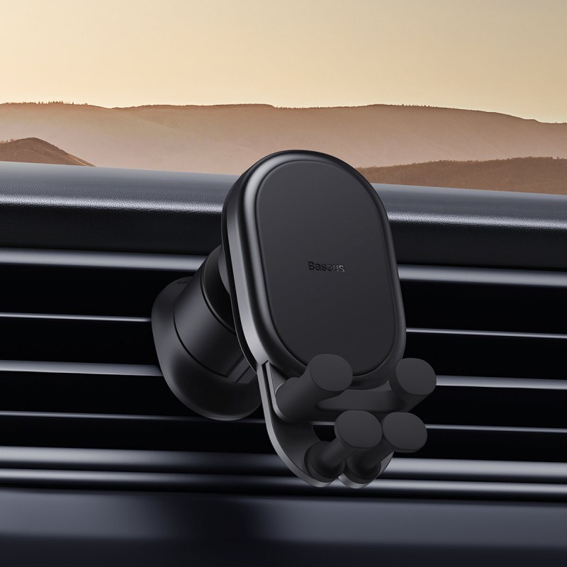 Βάση Αυτοκινήτου Baseus Pro Stable Gravitational Car Phone Holder with Wireless 15W Charging Black
