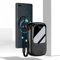 Εξωτερική Μπαταρία Baseus Qpow  Pro 10000mAh PowerBank USB+Type-C with Type-C Cable Black (PPQD060101)