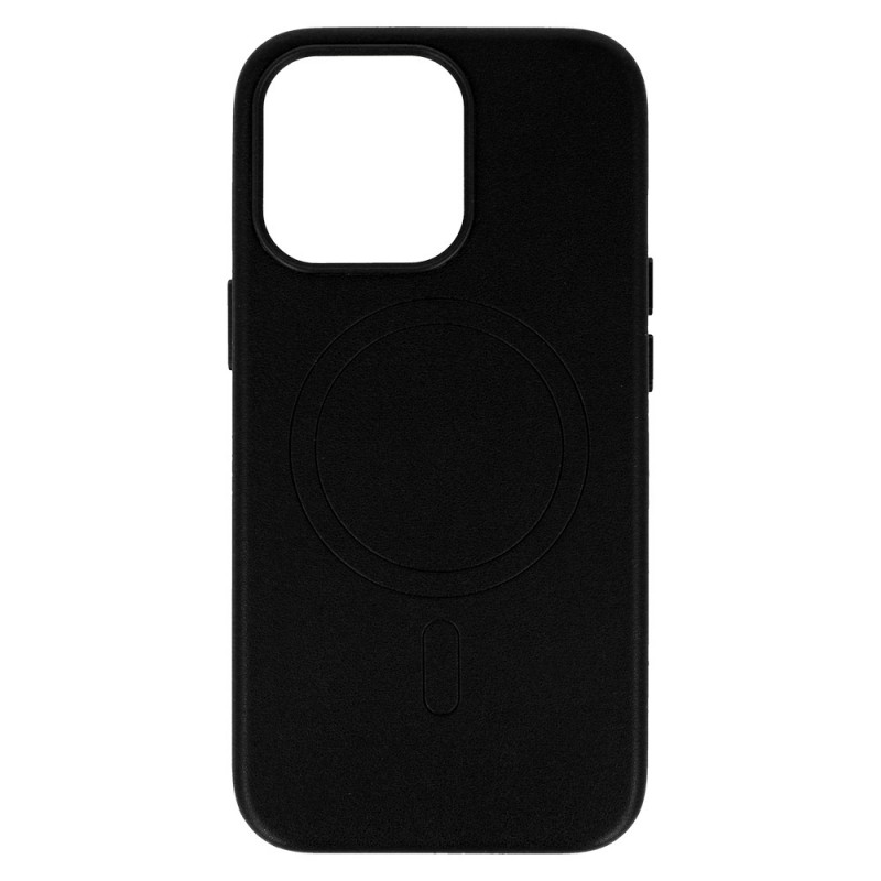 Θήκη Leather with MagSafe Apple iPhone 14 (6.1") Black