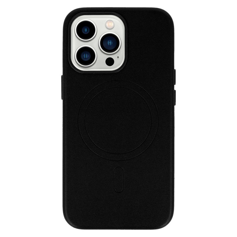 Θήκη Leather with MagSafe Apple iPhone 14 (6.1") Black