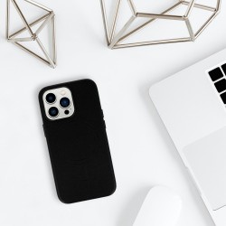 Θήκη Leather with MagSafe Apple iPhone 14 (6.1") Black