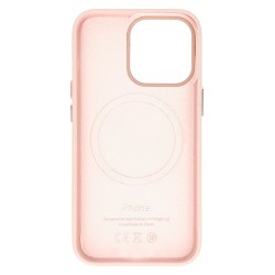 Θήκη Leather with MagSafe Apple iPhone 14 (6.1") Light Pink