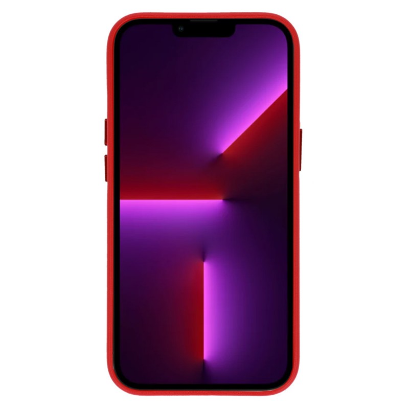 Θήκη Leather with MagSafe Apple iPhone 16 (6.1") Red