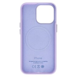 Θήκη Leather with MagSafe Apple iPhone 14 Pro Max (6.7") Violet