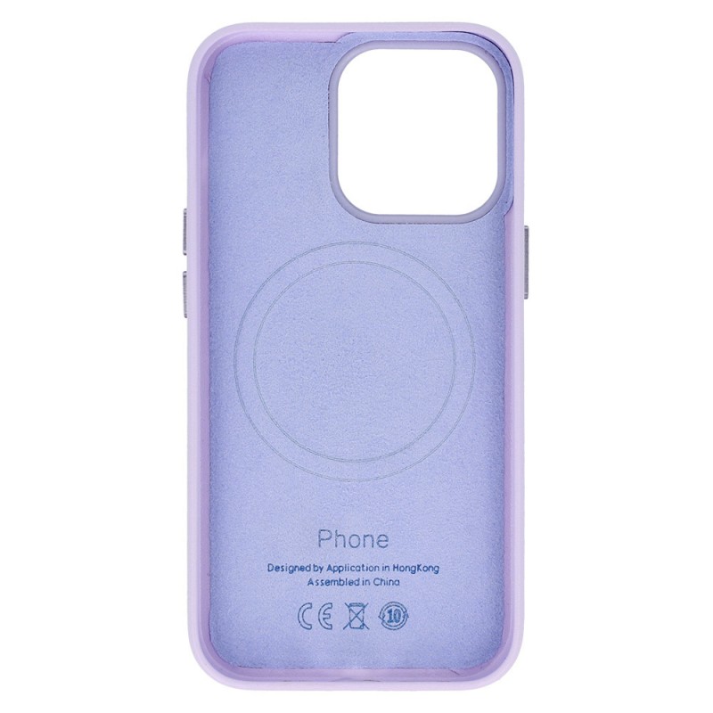 Θήκη Leather with MagSafe Apple iPhone 14 Pro Max (6.7") Violet