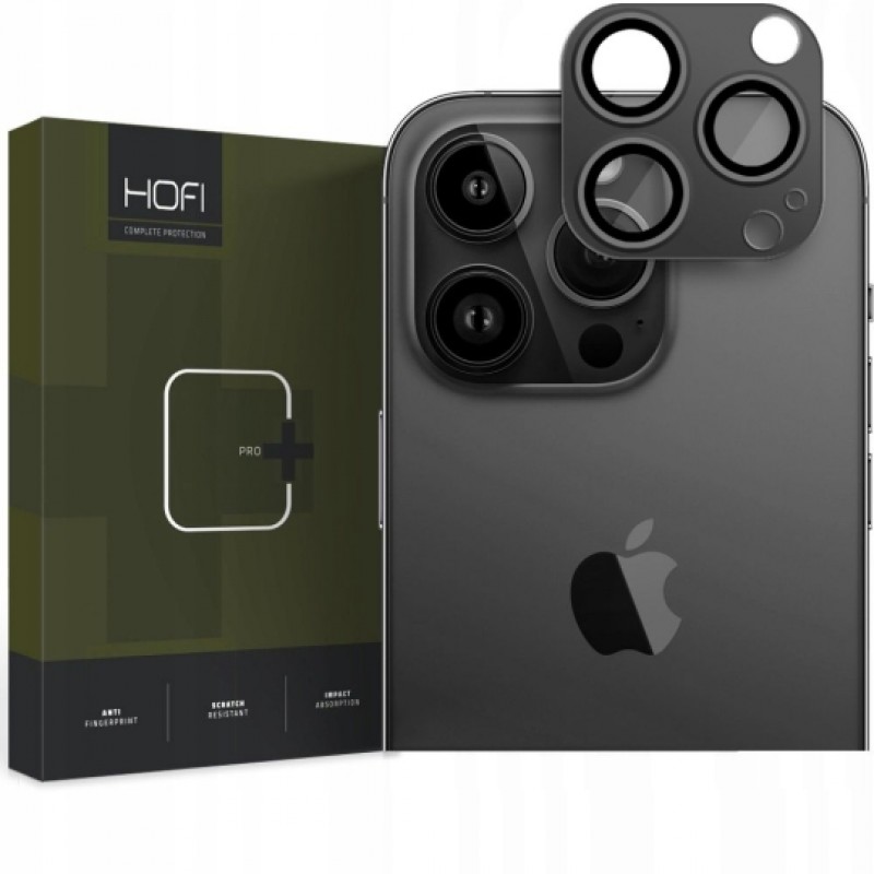 Γυαλί Προστασίας Hofi Cam Fullcam Pro+ Apple iPhone 15 Pro (6.1")/ iPhone 15 Pro Max (6.7") Camera Lens Black