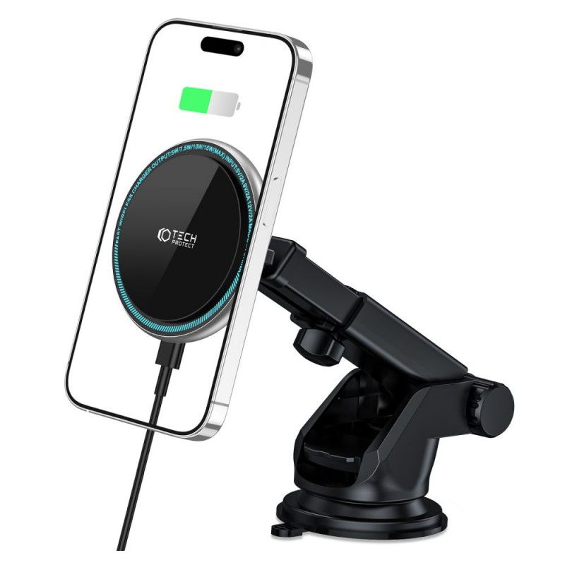 Βάση Αυτοκινήτου Tech-Protect A2 Magnetic Magsafe Dash Car Mount Wireless Charger 15W Black