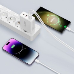 Φορτιστής Ταξιδίου Tech-Protect GaN4 65W 100W Network Charger White