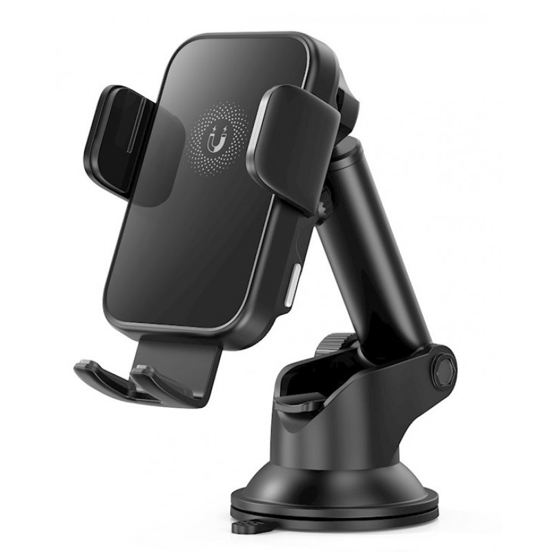 Βάση Αυτοκινήτου Ασύρματης Φόρτισης XO Car Dashboard with Suction Cup & Wireless Inductive Charger 15W Qi WX036 Black