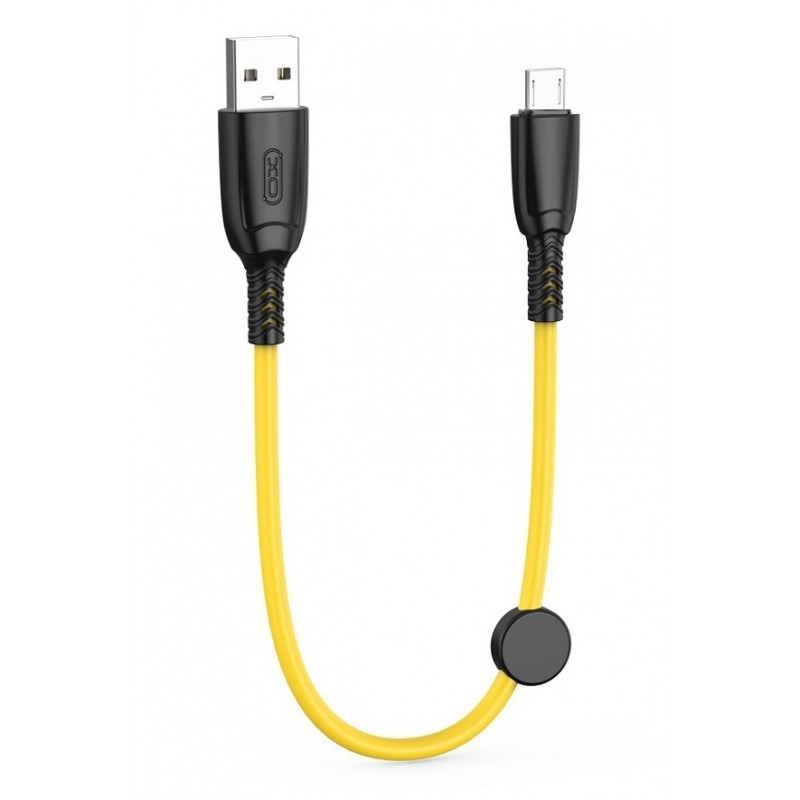 Καλώδιο Data XO USB to microUSB 6A 0.25m (NB247) Yellow