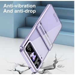 Θήκη Acrylic PC Phantom with Glass Samsung Galaxy Z Flip5 5G SM-F731 Purple