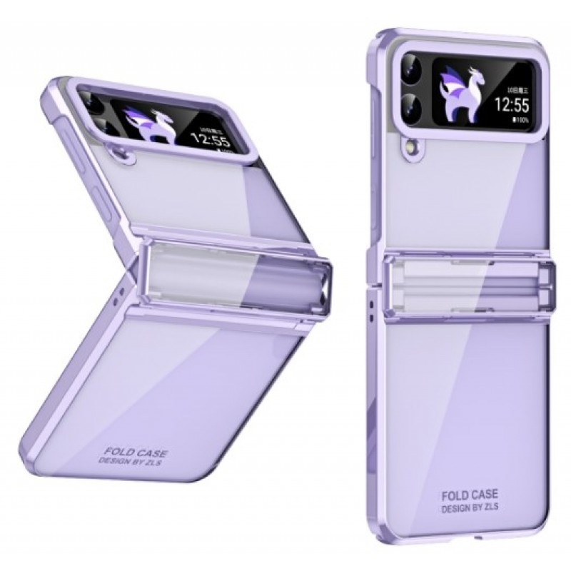 Θήκη Acrylic PC Phantom with Glass Samsung Galaxy Z Flip5 5G SM-F731 Purple