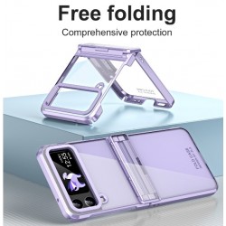 Θήκη Acrylic PC Phantom with Glass Samsung Galaxy Z Flip5 5G SM-F731 Purple