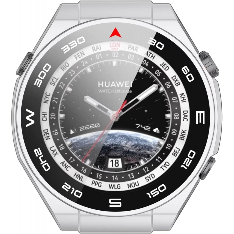 Θήκη PC Full Glass Screen Protector Huawei Ultimate (48mm) Silver Θήκη PC Full Glass Screen Protector Huawei Ultimate (48mm) Silver