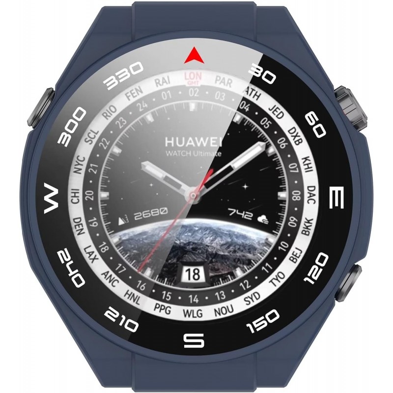 Θήκη PC Full Glass Screen Protector Huawei Ultimate (48mm) Blue Θήκη PC Full Glass Screen Protector Huawei Ultimate (48mm) Blue