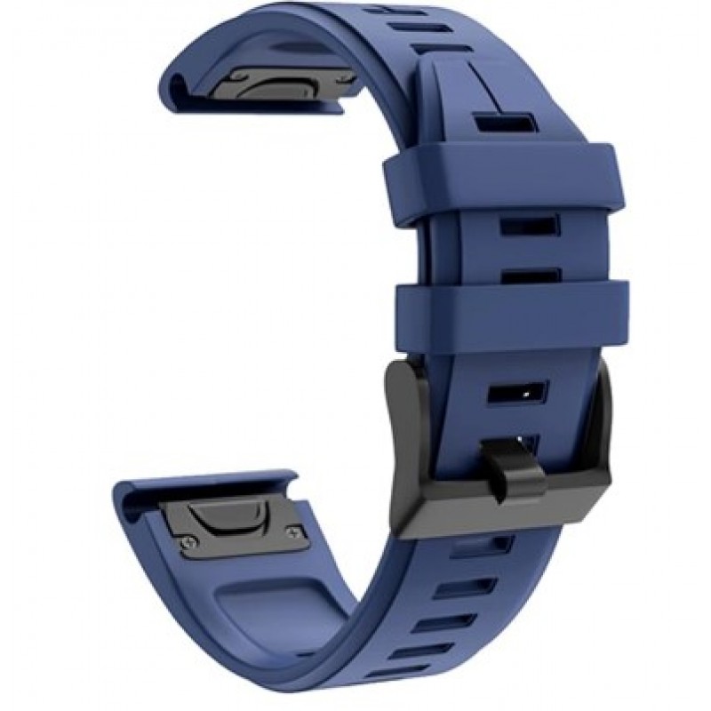 Ανταλλακτικό λουράκι QuickFit Garmin Fenix 5s/Fenix 5S Plus/Fenix 6S/Fenix 6S Pro/Fenix 7S / Fenix 8 (43mm) Black Buckle Navy (20mm)