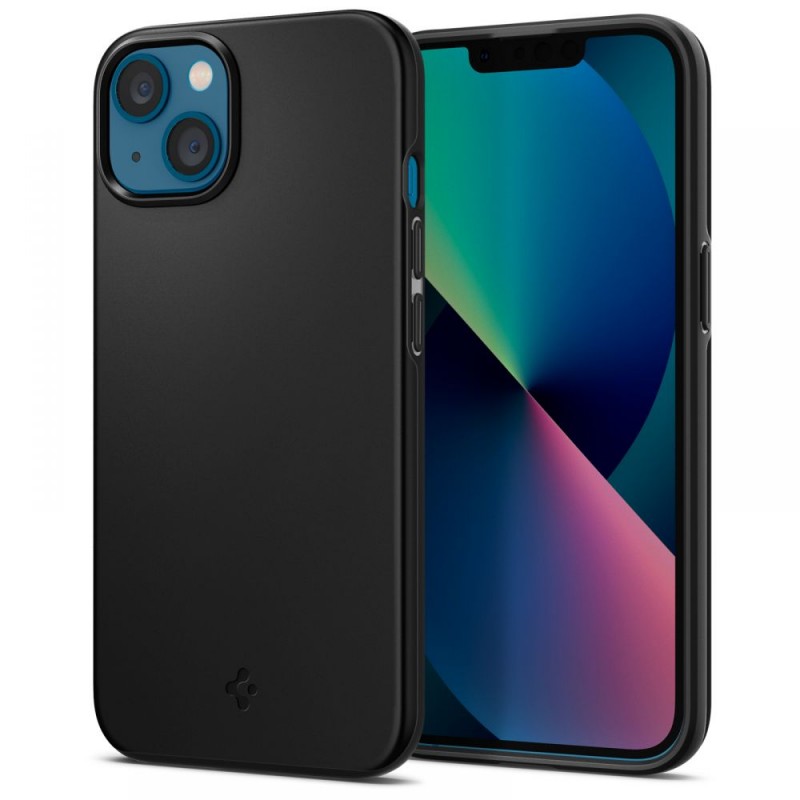 Θήκη Spigen Thin Fit Apple iPhone 15 (6.1") Black (ACS06776)
