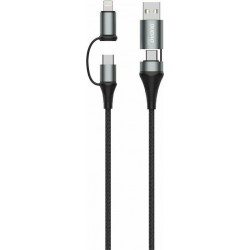 Καλώδιο Dudao Braided USB-C to Lightning / Type C Cable 1m (L20xs) Black