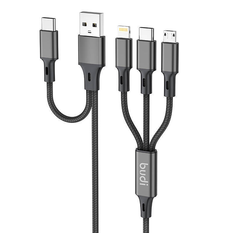 Καλώδιο Budi Braided 6 in 11.2m Black