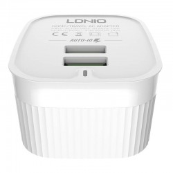 Φορτιστής Ταξιδιού Ldnio A201 Adapter 2xUSB-A White