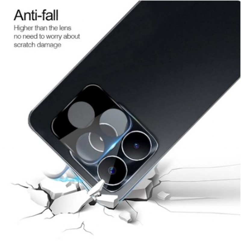 Γυαλί Προστασίας Camera Lens Realme C63/C61 Tempered Glass 9H AntiCrash / AntiShock Black