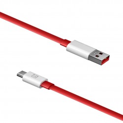Καλώδιο Data OnePlus Warp Charge USB to Type-C (DL158) 1m Red 8A (Original Bulk