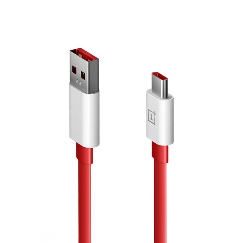 Καλώδιο Data OnePlus Warp Charge USB to Type-C (DL158) 1m Red 8A (Original Bulk