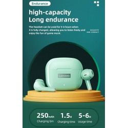 Ακουστικά Bluetooth Lenovo LP40 Pro TWS  Earphones Green