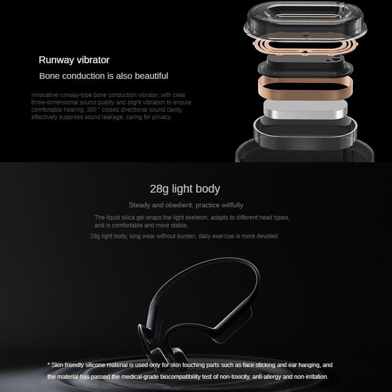 Xiaomi Bone Conduction Explore Headphones Wireless Bluetooth Black