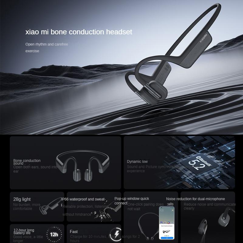 Xiaomi Bone Conduction Explore Headphones Wireless Bluetooth Black