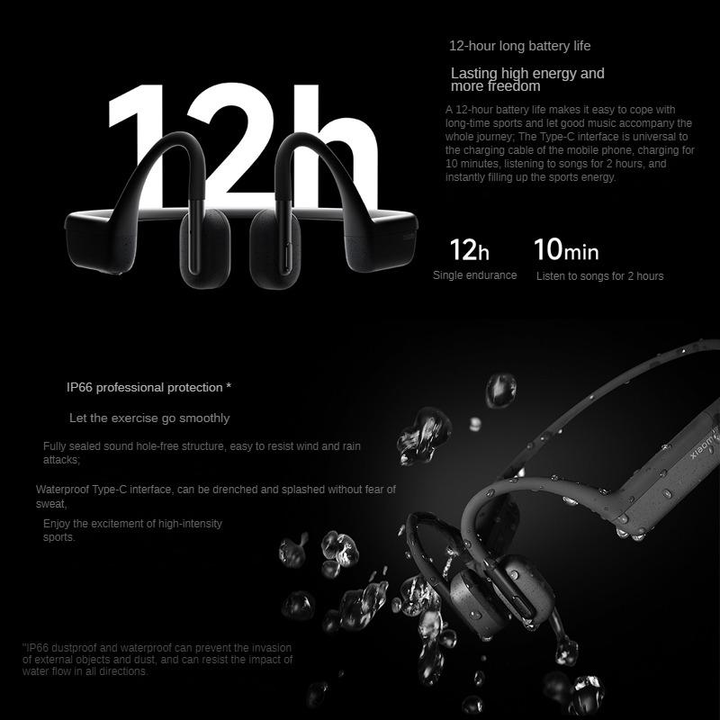 Xiaomi Bone Conduction Explore Headphones Wireless Bluetooth Black