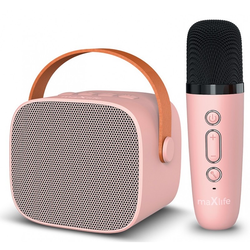 Maxlife Bluetooth Μικρόφωνο καραόκε με ηχείο MXKS-100 Pink