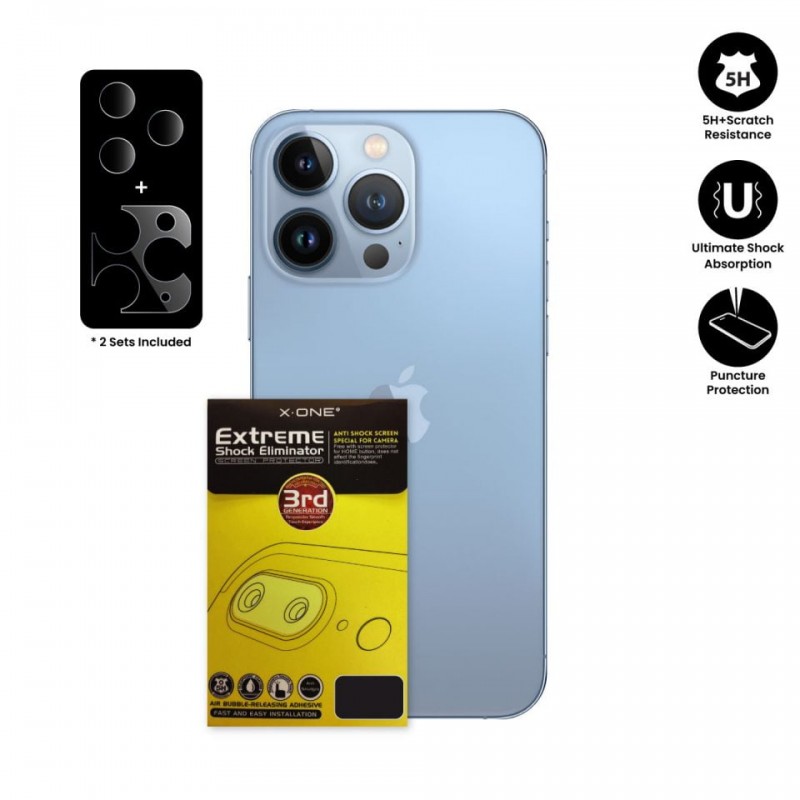 Γυαλί Προστασίας X-ONE Extreme Camera Lens Protector iPhone13 Pro/13 Pro Max  AntiCrash