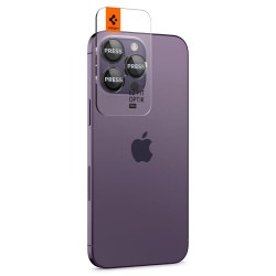 Γυαλί Προστασίας Spigen Optik.Tr Ez Fit Camera Lens Apple iPhone 14 Pro (6.1")/14 Pro Max (6.7")/ 15 Pro (6.1")/15 Pro Max (6.7") Black (AGL05205)  (2τμχ)