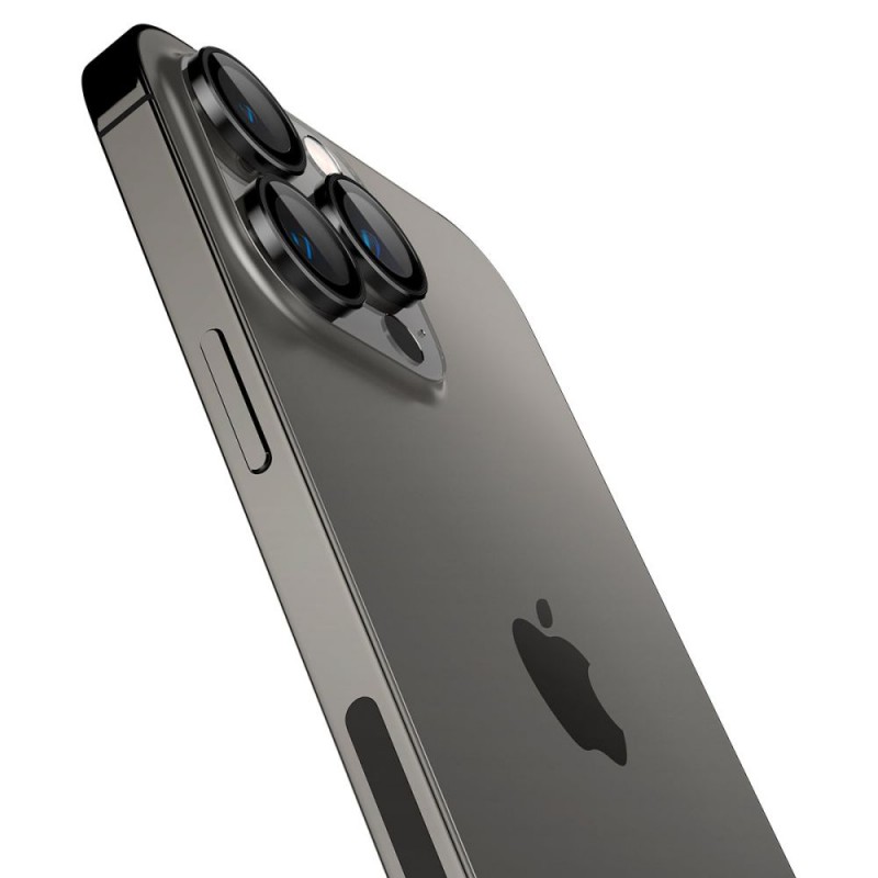 Γυαλί Προστασίας Spigen Optik.Tr Ez Fit Camera Lens Apple iPhone 14 Pro (6.1")/14 Pro Max (6.7")/ 15 Pro (6.1")/15 Pro Max (6.7") Black (AGL05205)  (2τμχ)