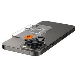 Γυαλί Προστασίας Spigen Optik.Tr Ez Fit Camera Lens Apple iPhone 14 Pro (6.1")/14 Pro Max (6.7")/ 15 Pro (6.1")/15 Pro Max (6.7") Black (AGL05205)  (2τμχ)