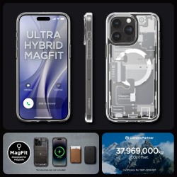 Θήκη Spigen Ultra Hybrid MagSafe Apple iPhone 15 Pro (6.1") Zero One White (ACS07036)