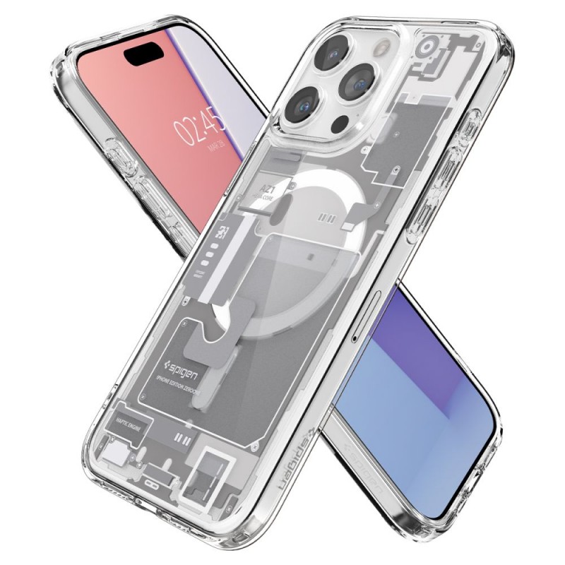 Θήκη Spigen Ultra Hybrid MagSafe Apple iPhone 15 Pro (6.1") Zero One White (ACS07036)