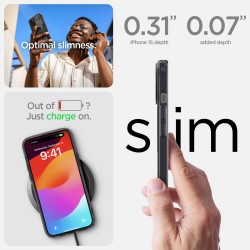 Θήκη Spigen Ultra Hybrid MagSafe Apple iPhone 15 (6.1") Zero One Black (ACS06806)