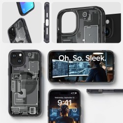 Θήκη Spigen Ultra Hybrid MagSafe Apple iPhone 15 (6.1") Zero One Black (ACS06806)