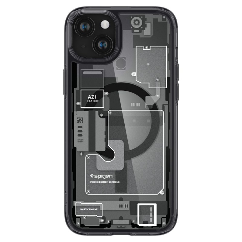 Θήκη Spigen Ultra Hybrid MagSafe Apple iPhone 15 (6.1") Zero One Black (ACS06806)