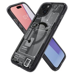 Θήκη Spigen Ultra Hybrid MagSafe Apple iPhone 15 (6.1") Zero One Black (ACS06806)