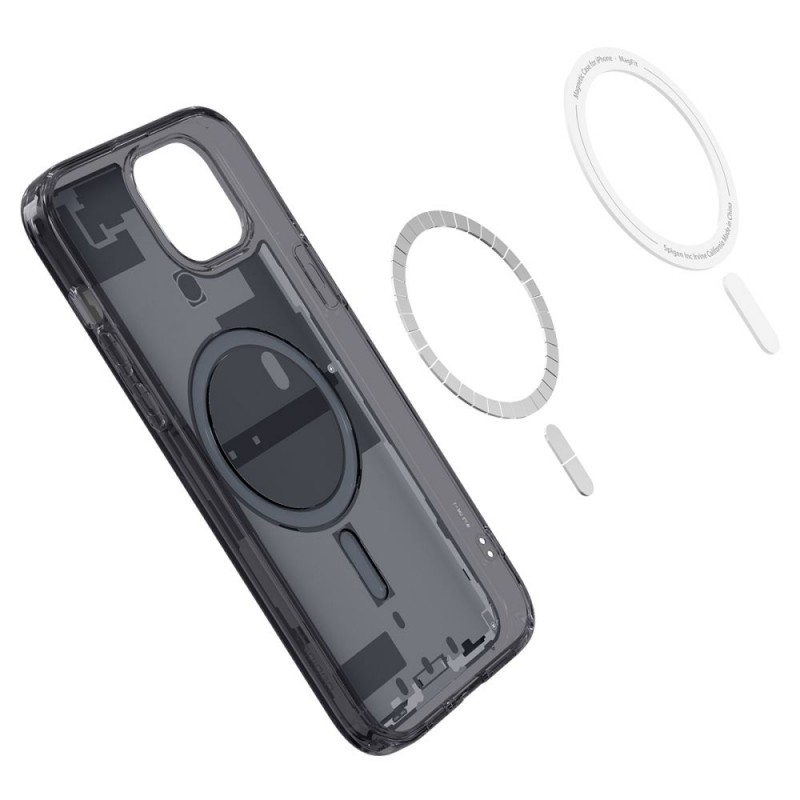 Θήκη Spigen Ultra Hybrid MagSafe Apple iPhone 15 (6.1") Zero One Black (ACS06806)