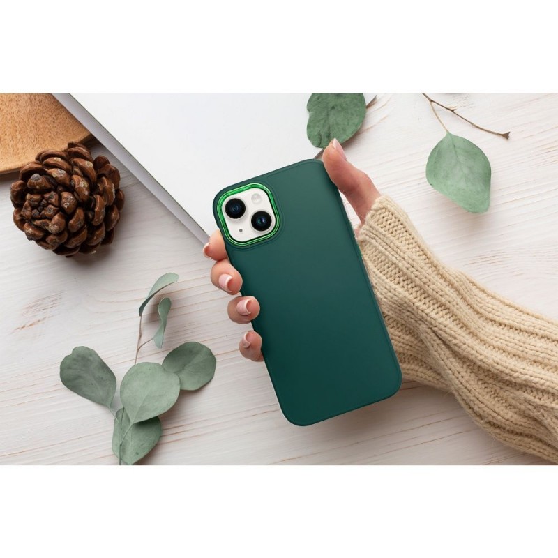 Θήκη Satin with Camera Lens Protection Apple iPhone 15 Pro Max (6.7") Green