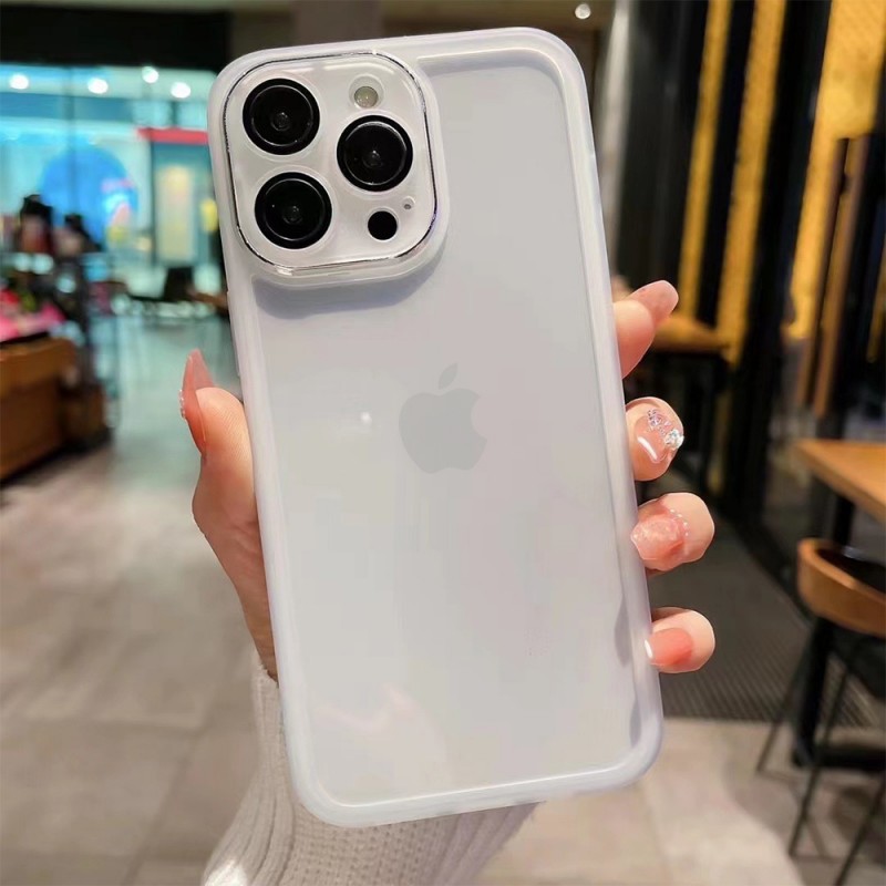 Θήκη Protective Lens Apple iPhone 15 Plus (6.7") White Clear