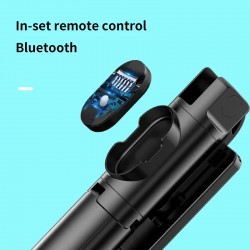 Selfie Stick Mini with Detachable Bluetooth Remote Control and Tripod P20 Black