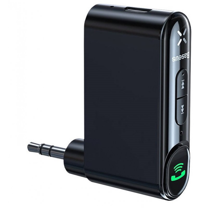 Ασύρματος Δέκτης Baseus Qiyin Bluetooth AUX 3.5mm Wireless Receiver & Transmiter Black (WXQY-01)
