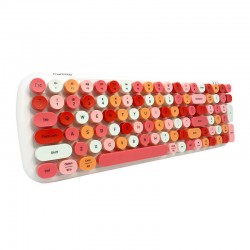 Ασύρματο Πληκτρολόγιο MOFII Bluetooth Keyboard Candy BT White/Pink