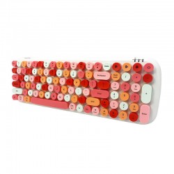 Ασύρματο Πληκτρολόγιο MOFII Bluetooth Keyboard Candy BT White/Pink
