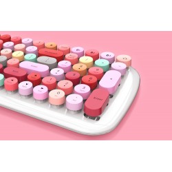 Ασύρματο Πληκτρολόγιο MOFII Bluetooth Keyboard Candy BT White/Pink
